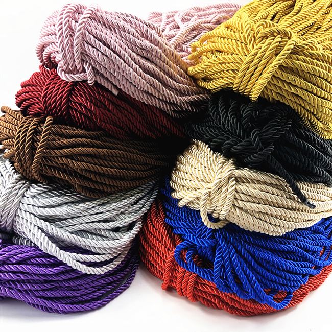 绳子5mm金色三股拧绳装饰包装捆绑绳子