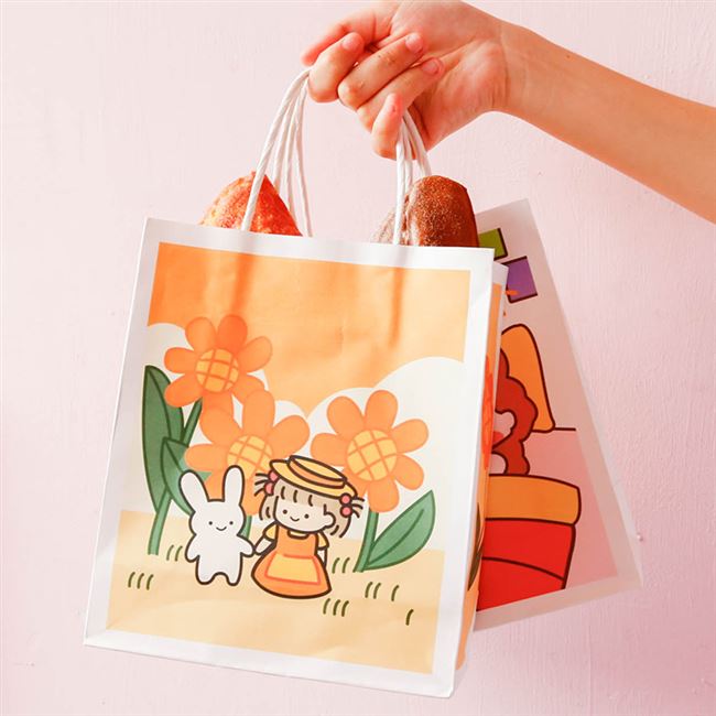 女孩手提ins可爱卡通纸袋购物袋包装袋礼物收纳礼品袋
