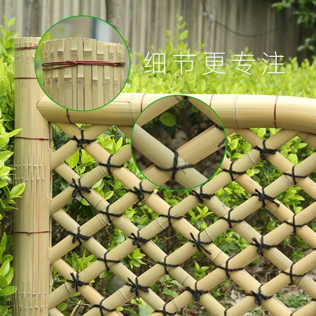 竹编制品围墙园林设计花园竹子栅栏围栏大型篱笆