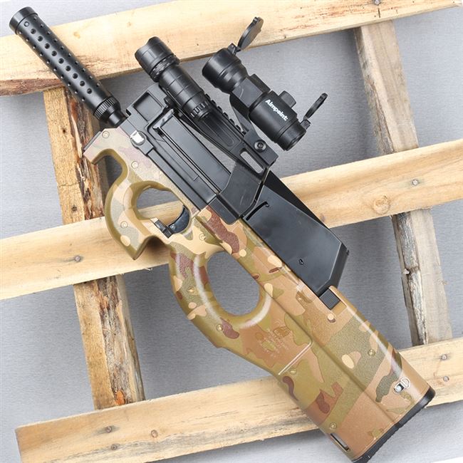 润崎p90绝地电动连发水弹枪真人cs吃鸡冲锋枪成人求生玩具枪狙击