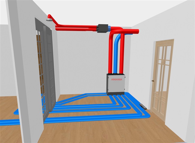 家用吊顶甲醛家居装修壁挂式橱柜中央新风机系统新风室内新风系统
