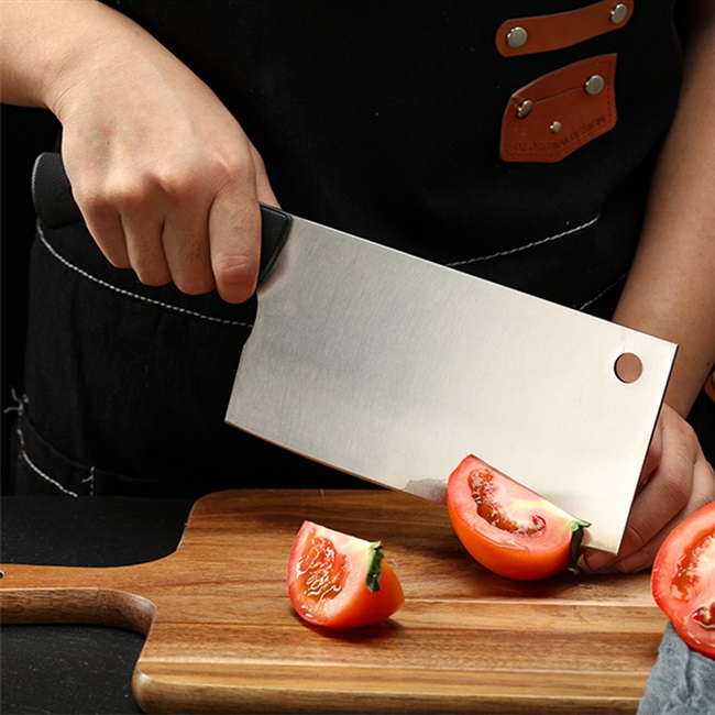 两用菜刀440c不锈钢斩切厚度热处理硬度5758厨房菜刀