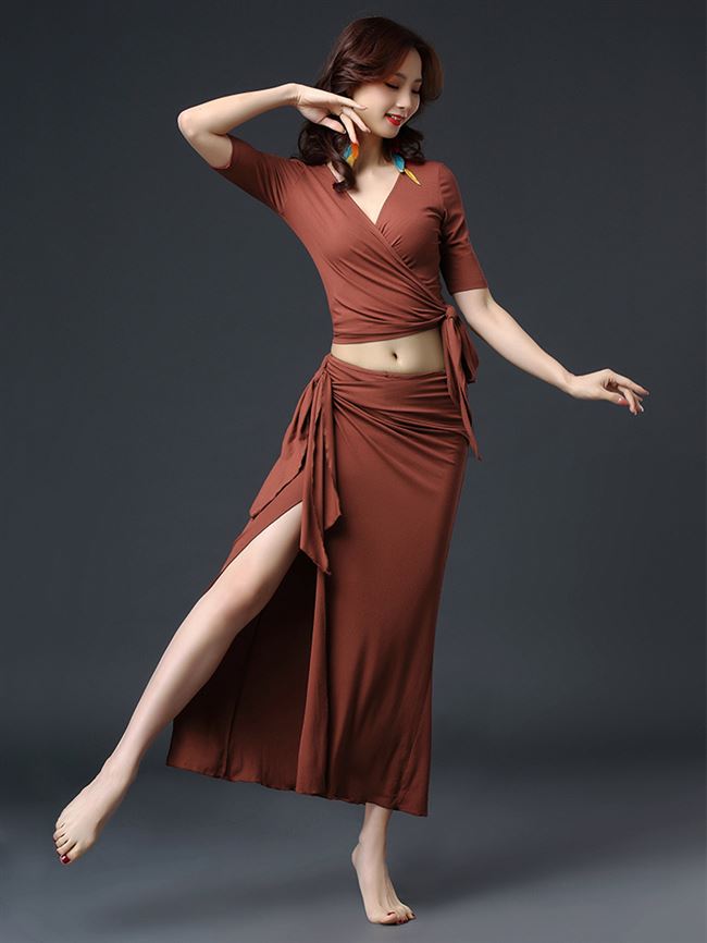 舞动飞梵裙子舞蹈东方东方舞蹈演出初学肚皮服装练功肚皮舞套装演出服