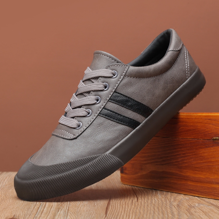 皮鞋宝达秋季新品男鞋韩版运动休闲男系系带日常单鞋