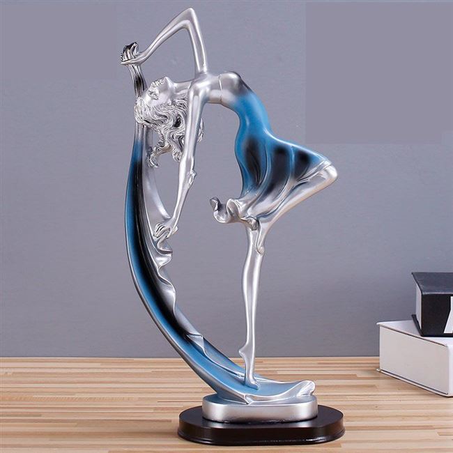 桌面客厅工艺品摆件简约灵动舞者艺术品咖啡店时尚摆件