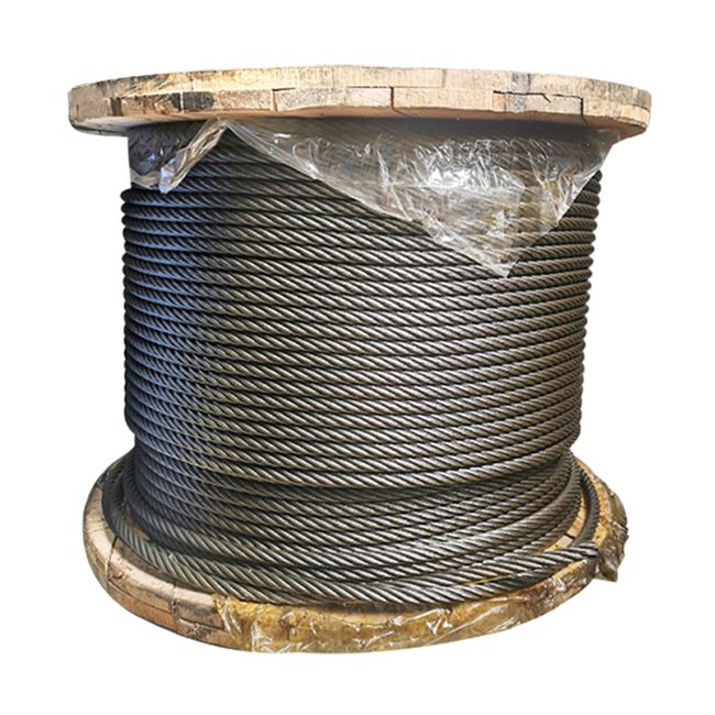 钢丝绳防锈升降机麻芯起重机6x19普通光面钢丝绳