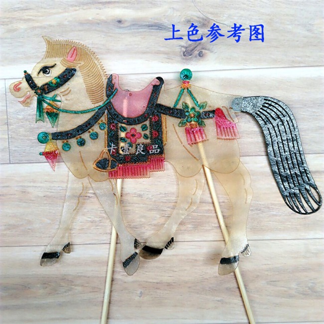 西游记人物工艺品灯影影戏道具白龙马皮影动感操作皮影