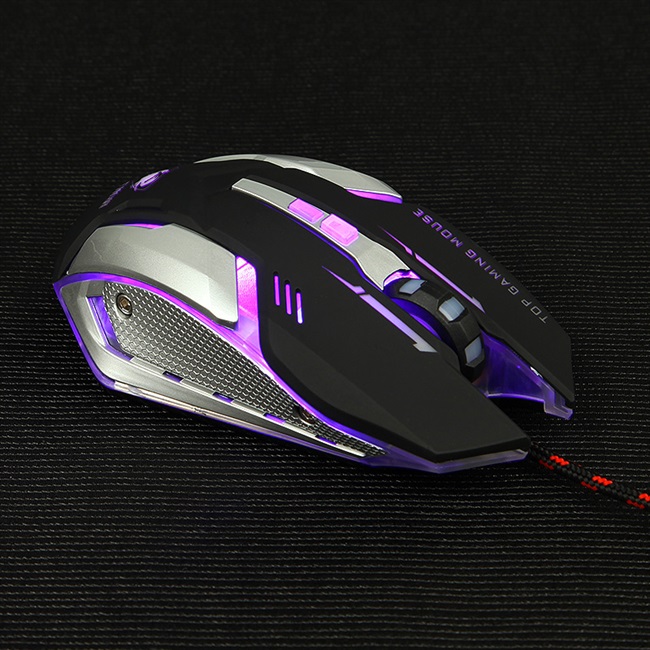 米蟹有线电竞加重机械牧马人呼吸m84色底盘有线鼠标