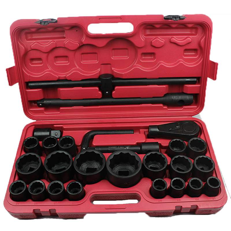 重型套筒扳手26件大号六角梅花汽保汽修运费组合套装