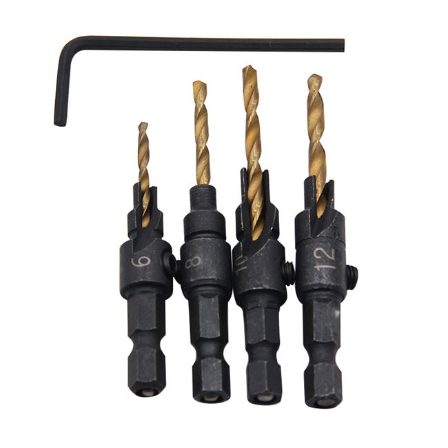 五金扩孔螺丝木工开孔套装六角工具沉孔钻头扩孔钻