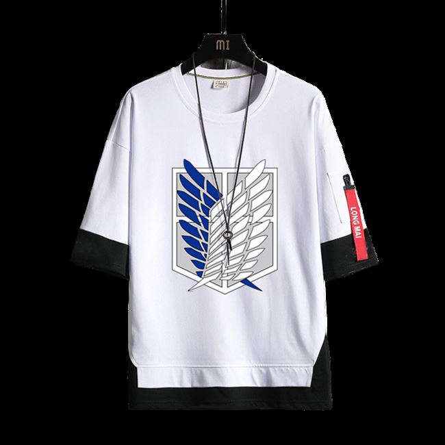 进击巨人卫衣女男兵自由之翼衣服动漫周边二次元恤日套装动漫t恤