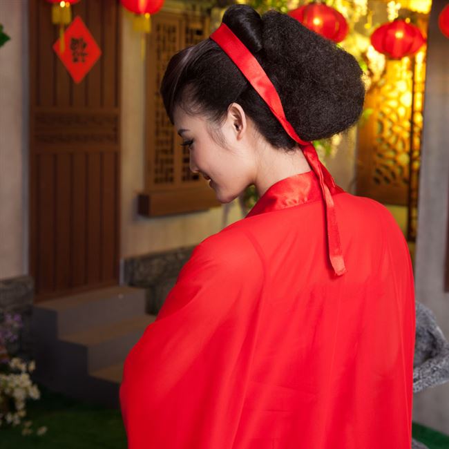 古装女仙女服东方不败红色小龙女仙女女装侠客女红民族服装