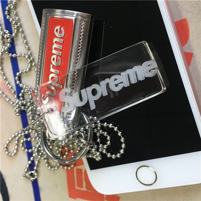 现货秒发supreme打火打火机机壳项链吊坠19ss皮套打火机