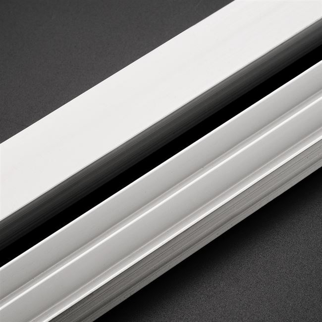 加厚5mm玻璃滑轨山字型双槽轨道玻璃推拉移门滑轮轨道书柜橱柜轨