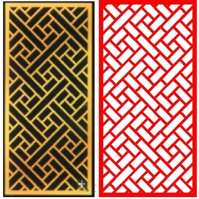 吊顶仿古玄关雕花密度板镂空隔断电视墙中式木塑通花板