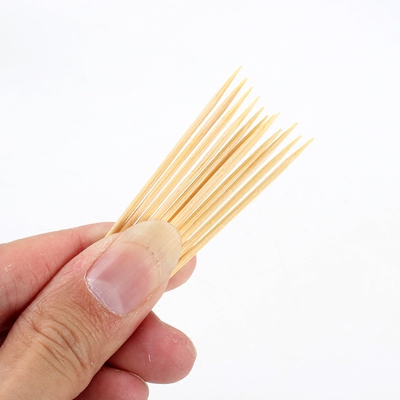 韩国创意单头细牙签250支装 酒店环保餐厅牙签 便携袋装竹制牙签