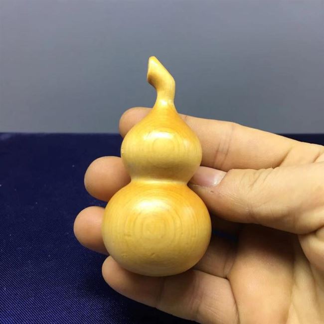 葫芦崖柏木雕老寿星实木雕刻手捻把玩文玩工艺品木雕