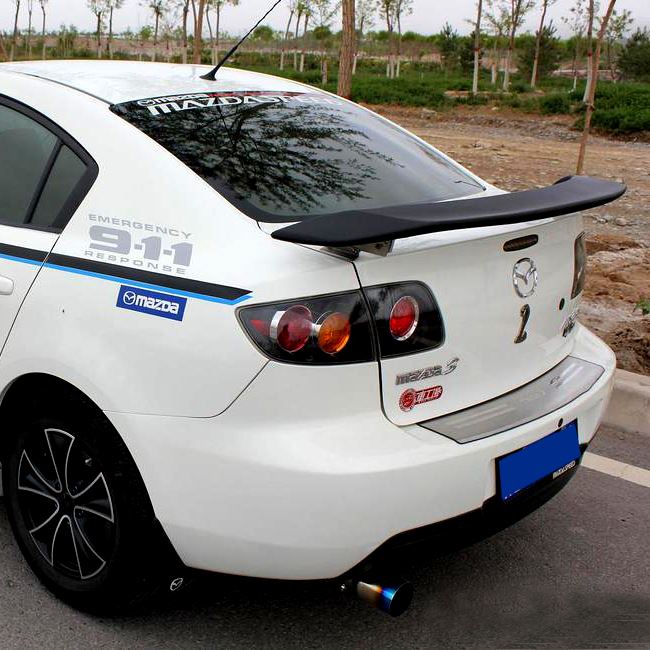 马自达尾翼适老3尾翼09-14mx-5支架无损碳纤尾翼