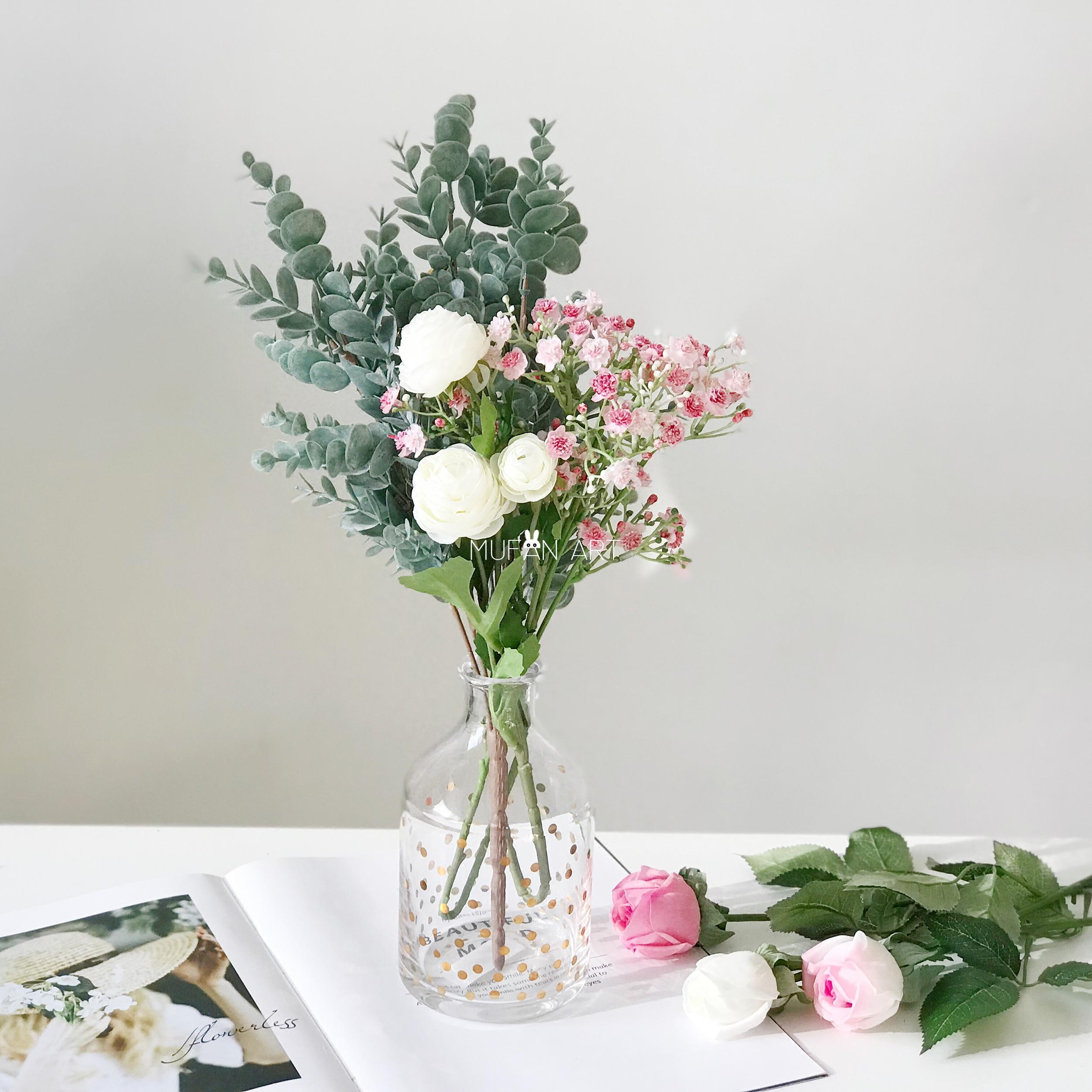 ins满天星手感仿真家居客厅装饰高品质假花配花仿真花