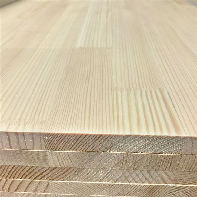 板材衣柜政祥樟子松指接集成板无节e0mm实木家具集成板