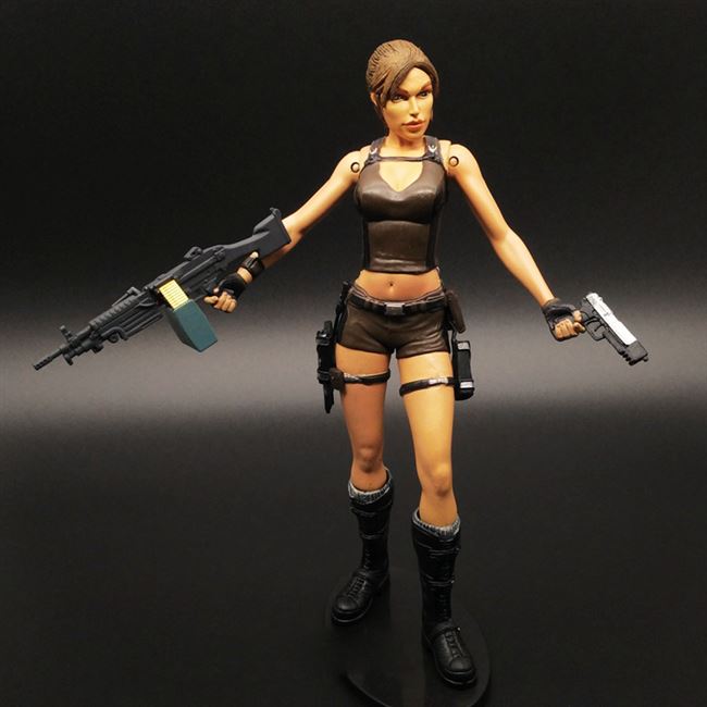 古墓丽影手办7寸劳拉游戏可动人偶模型玩具生化危机潮玩盲盒