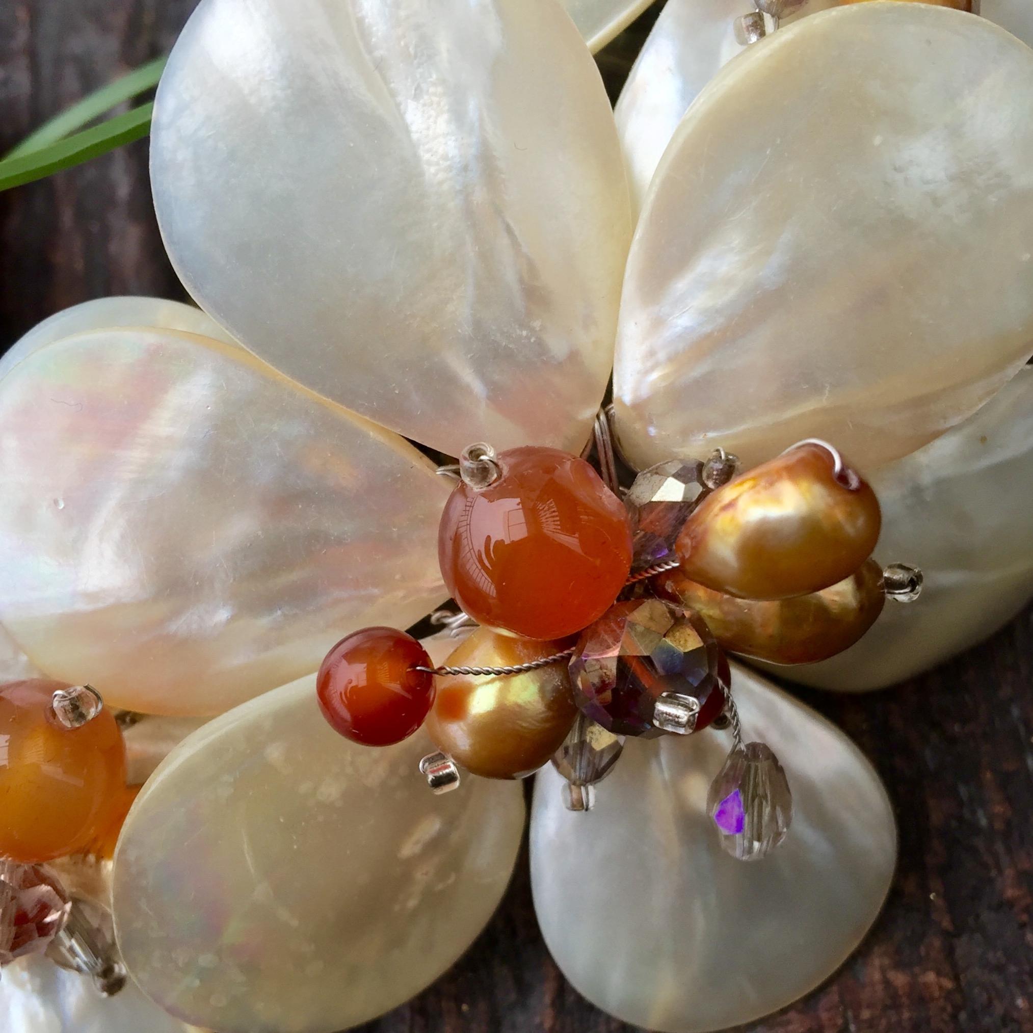 泰国特色手工天然玛瑙玛瑙贝贝壳珍珠串珠项链项链