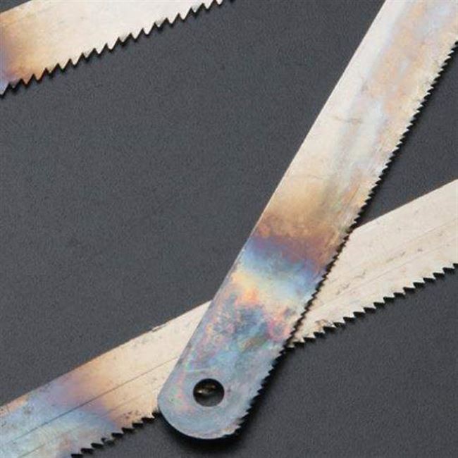 木材拉花木板老式曲线锯蓝木工锯木锯条动手手用钢锯条