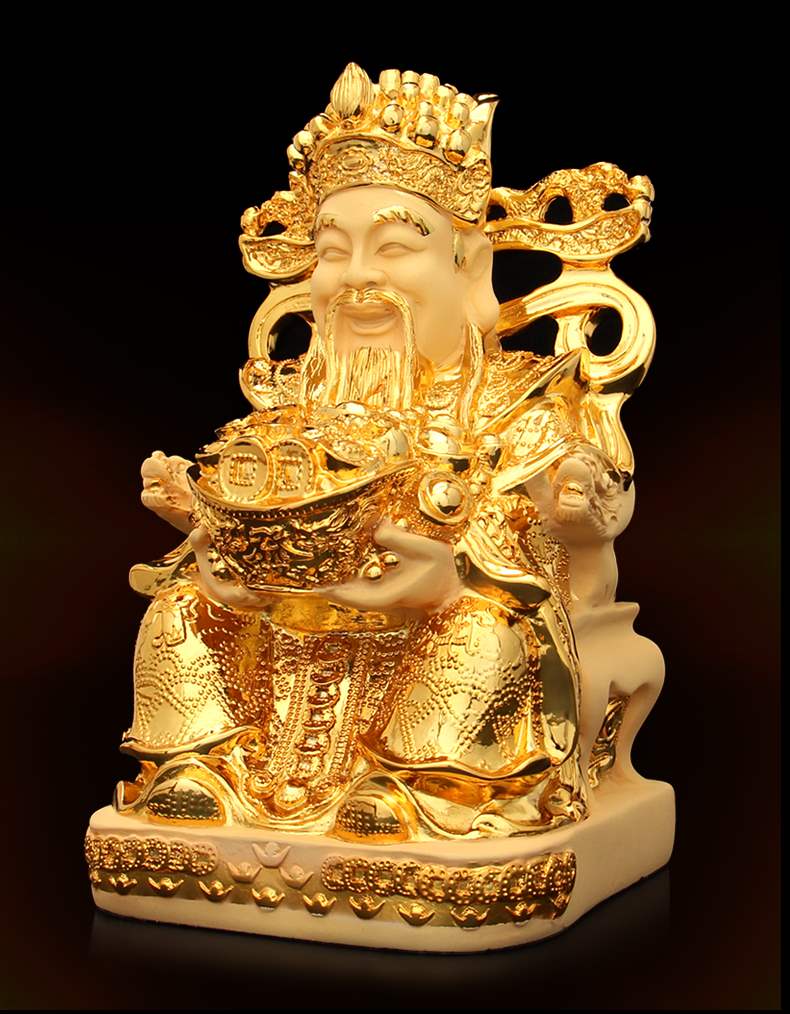 礼品招财店铺开光财神爷摆件神龛神台进宝文财神聚宝盆供奉开业
