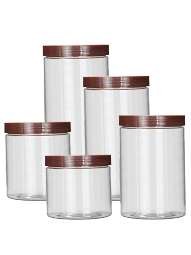 pet透明广口瓶10k蜂蜜瓶塑料瓶子带盖食品密封罐零食干果圆