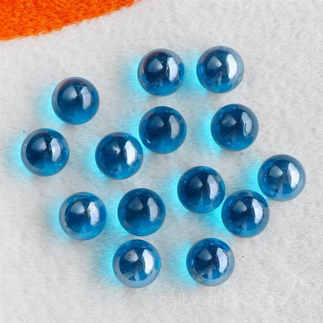 蓝色玻璃玻璃珠至爱湖弹珠珠海花瓶鱼缸装饰多种水晶珠