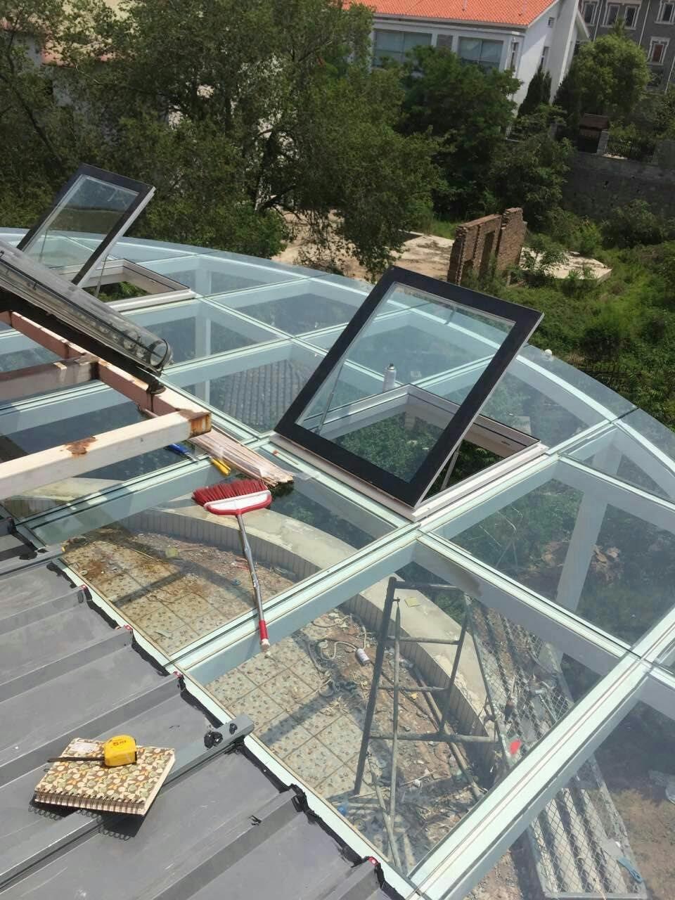 阳光房钢结构玻璃中空钢化盖顶断桥门窗封露钢结构阳光房