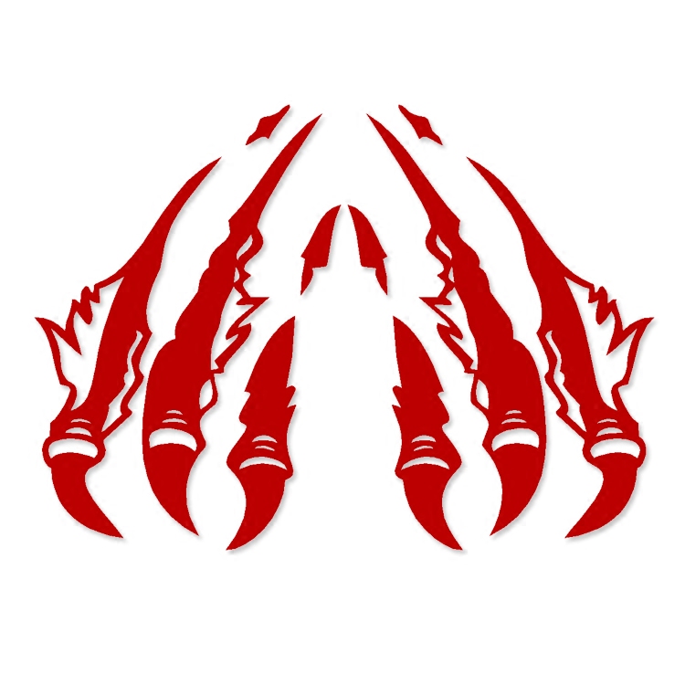 爪子爪痕反光防水汽车贴花改装装饰创意挡风汽车装饰贴