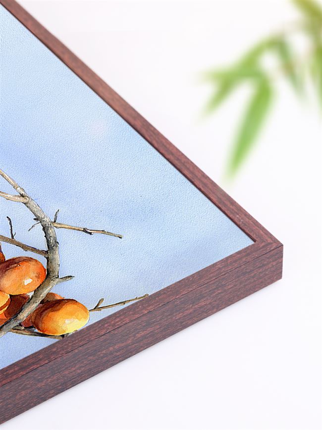 相框北欧纸做卡纸配框工笔画风格家居装裱长方形相框