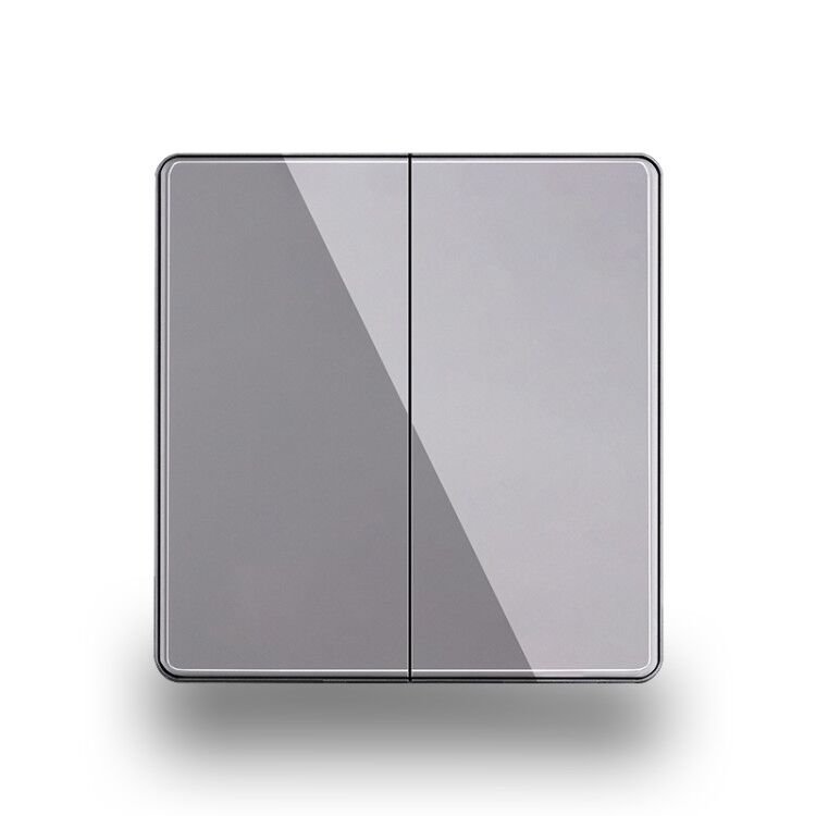 英标插座通用墙壁玻璃灰色双控开关英式usb开关插座套装