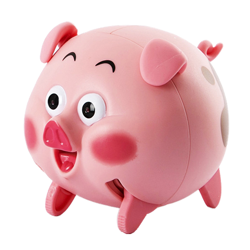 声控跳跳猪网红爬爬猪玩具小猪走路电动