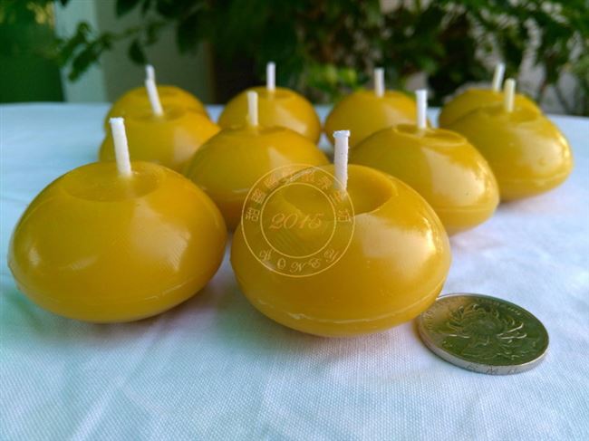 华德福蜡烛节日天然蜂蜡浮水纯手工瑜伽祝福浪漫香薰酒店婚庆