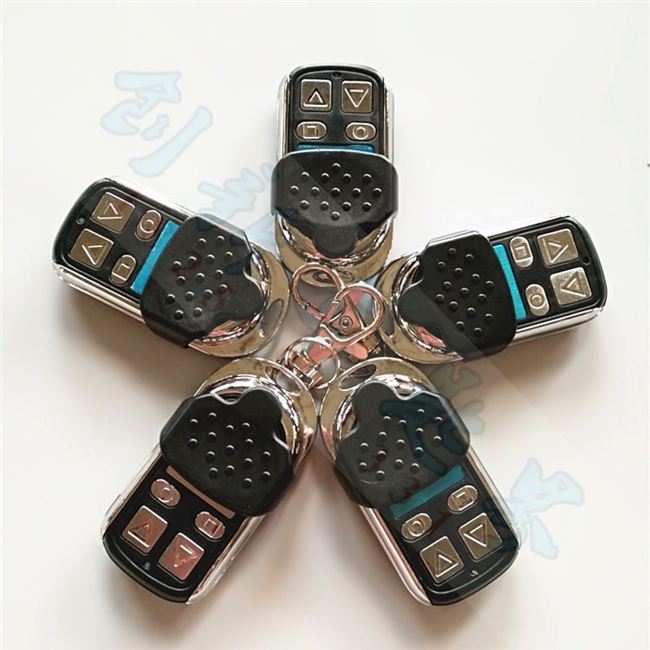 钥匙桃木433通用固定码对拷遥控器款白钢款卷帘门车库门315频率