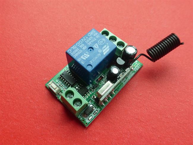 电器开关智能12v单路学习型遥控电控门锁门禁按钮遥控开关