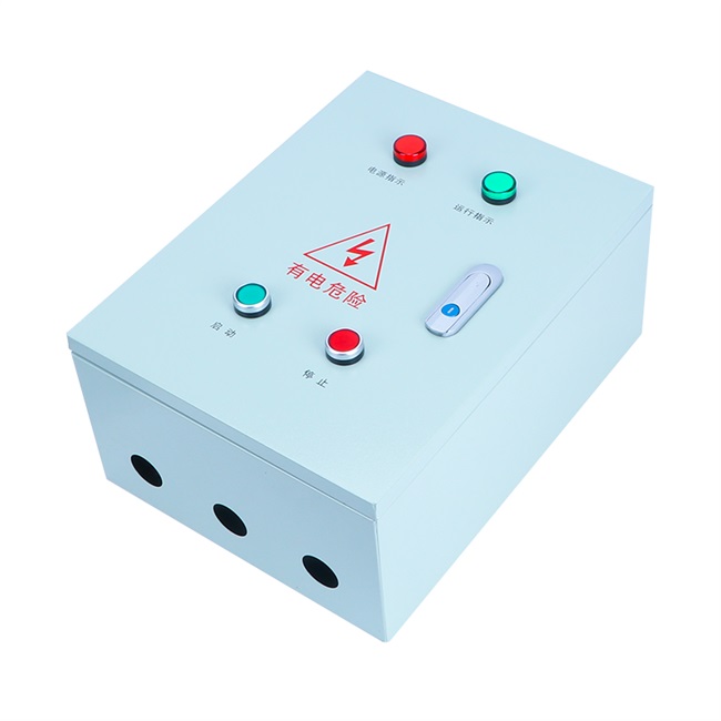 启动电机控制三相380v11kw电控配电柜风机水泵按钮强电布线箱