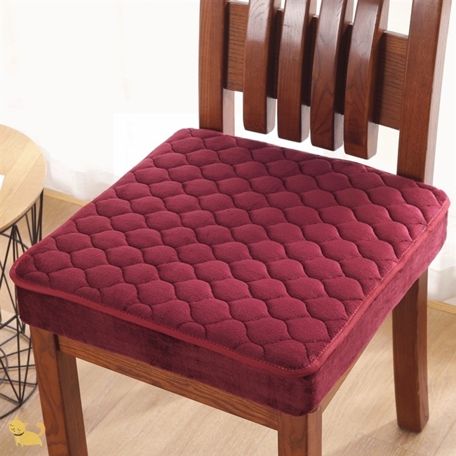 正方形坐垫车用四季薄女餐椅垫防滑单个沙发椅子椅垫
