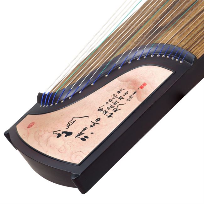 古筝清音考级超薄山水筝码架实木初学者红木琴弦古筝