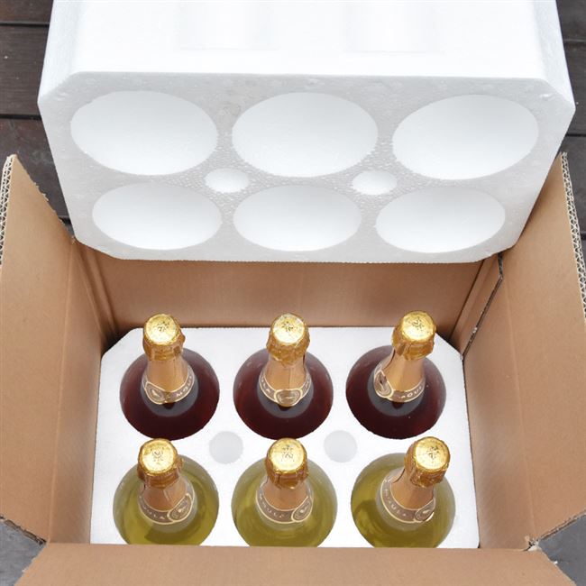 泡沫快递红酒葡萄酒2支五层纸箱防摔包装箱洋酒泡沫箱