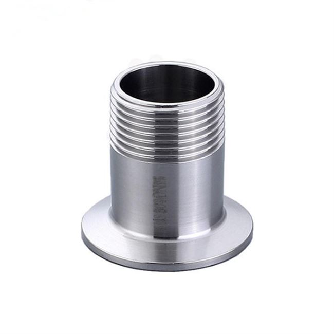 不锈钢kf16螺纹kf卡盘接头外丝快装圆真空4分接头
