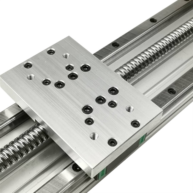 双线导轨十字sr100滚珠丝杆滑台直线精密模组工作台