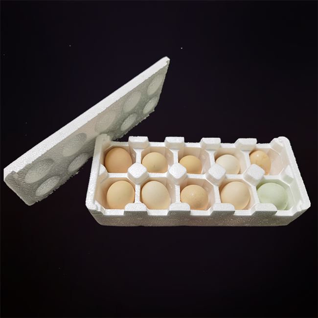 鸭蛋防震包装箱泡沫10枚土鸡鸡蛋托海咸鸭蛋皮蛋泡沫箱