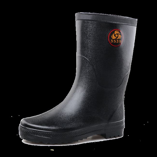 3539中筒橡胶雨靴工作劳保防水雨鞋雨鞋