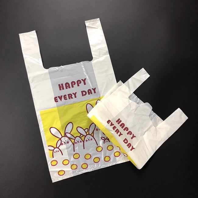 加厚塑料袋卡通笑脸小兔子背心方便袋子超市马夹打礼品袋