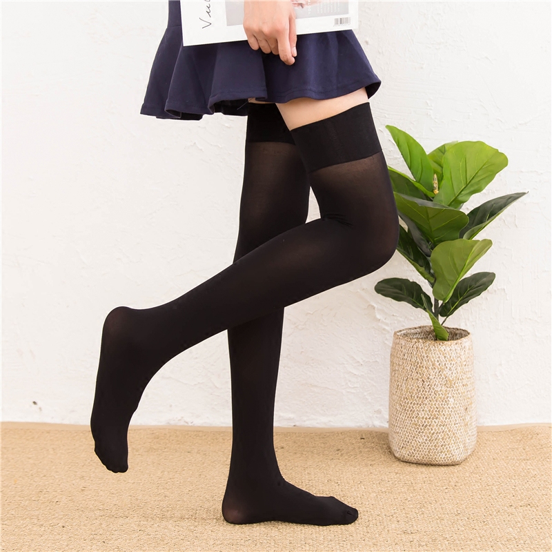 硅胶防滑过膝袜春秋日韩国薄款长筒丝袜秋冬长筒袜