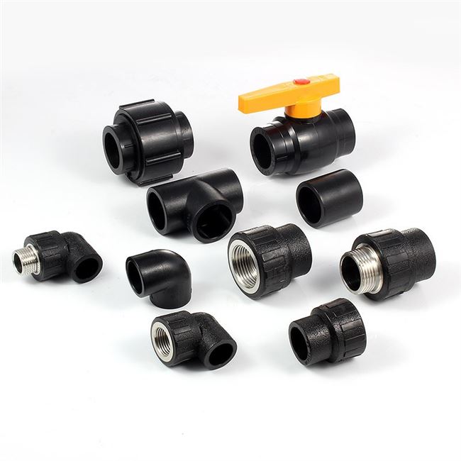 6分4分弯头三通直接变径接头电熔pe热熔pe管