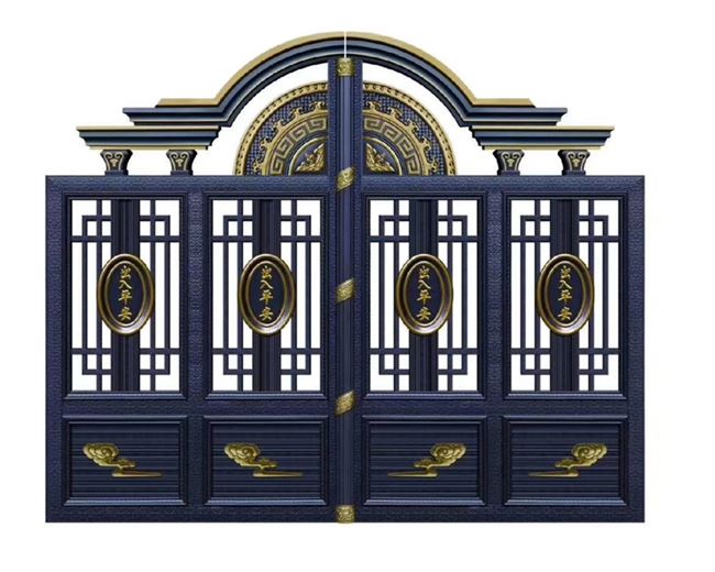 别墅不锈钢乡村爆款彩色庭院大门开门院子电动庭院门